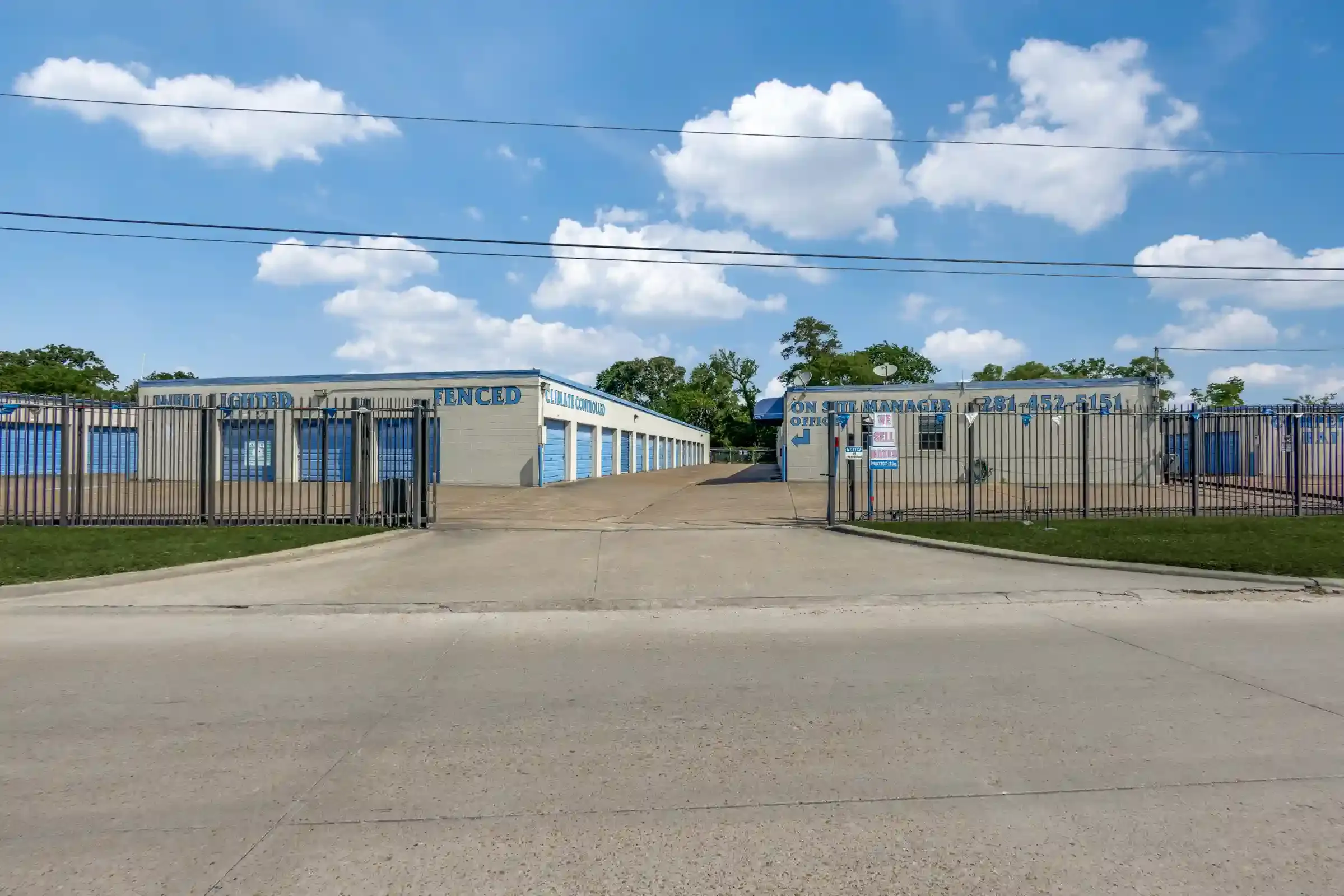 fenced storage units