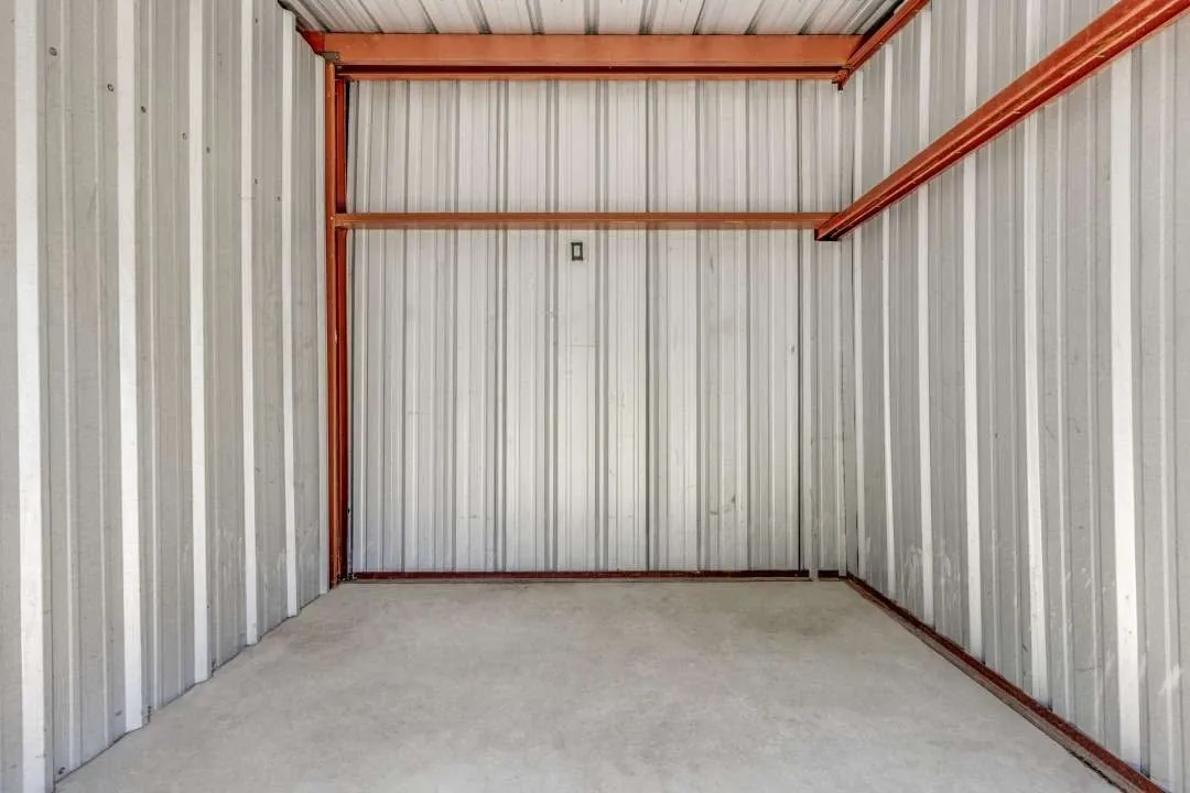 inside a self storage unit