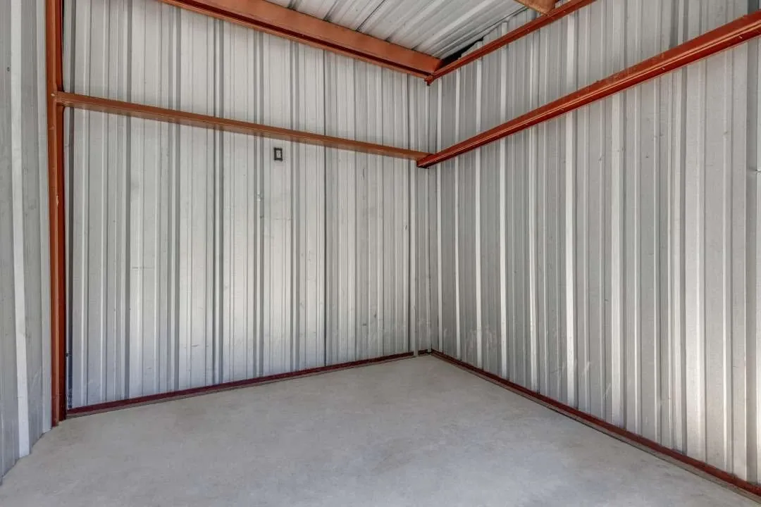 inside a self storage unit