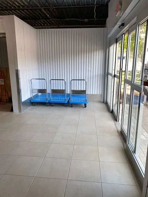 self storage facility with dollies