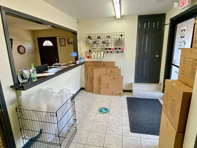 office entry with available supplies