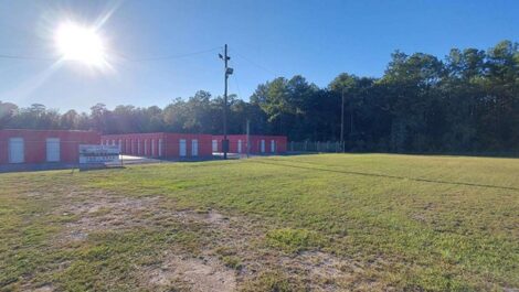 fenced storage facility