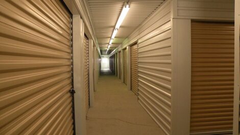 inside a storage facility