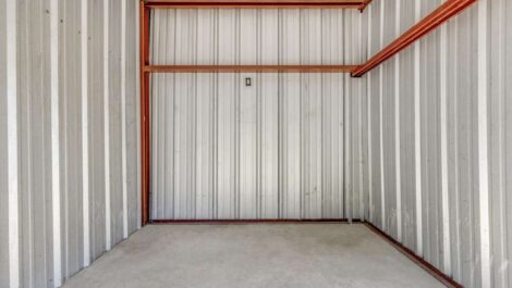 inside a self storage unit