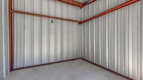 inside a self storage unit