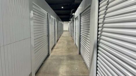 hallway in storage facility