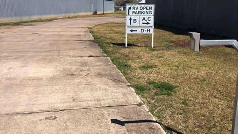 entrance to storage facility