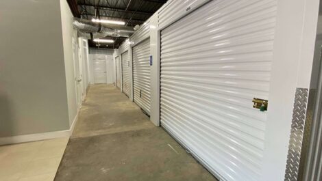 hallway in climate controlled storage