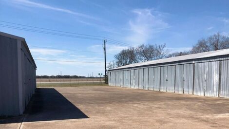 large storage with swing doors